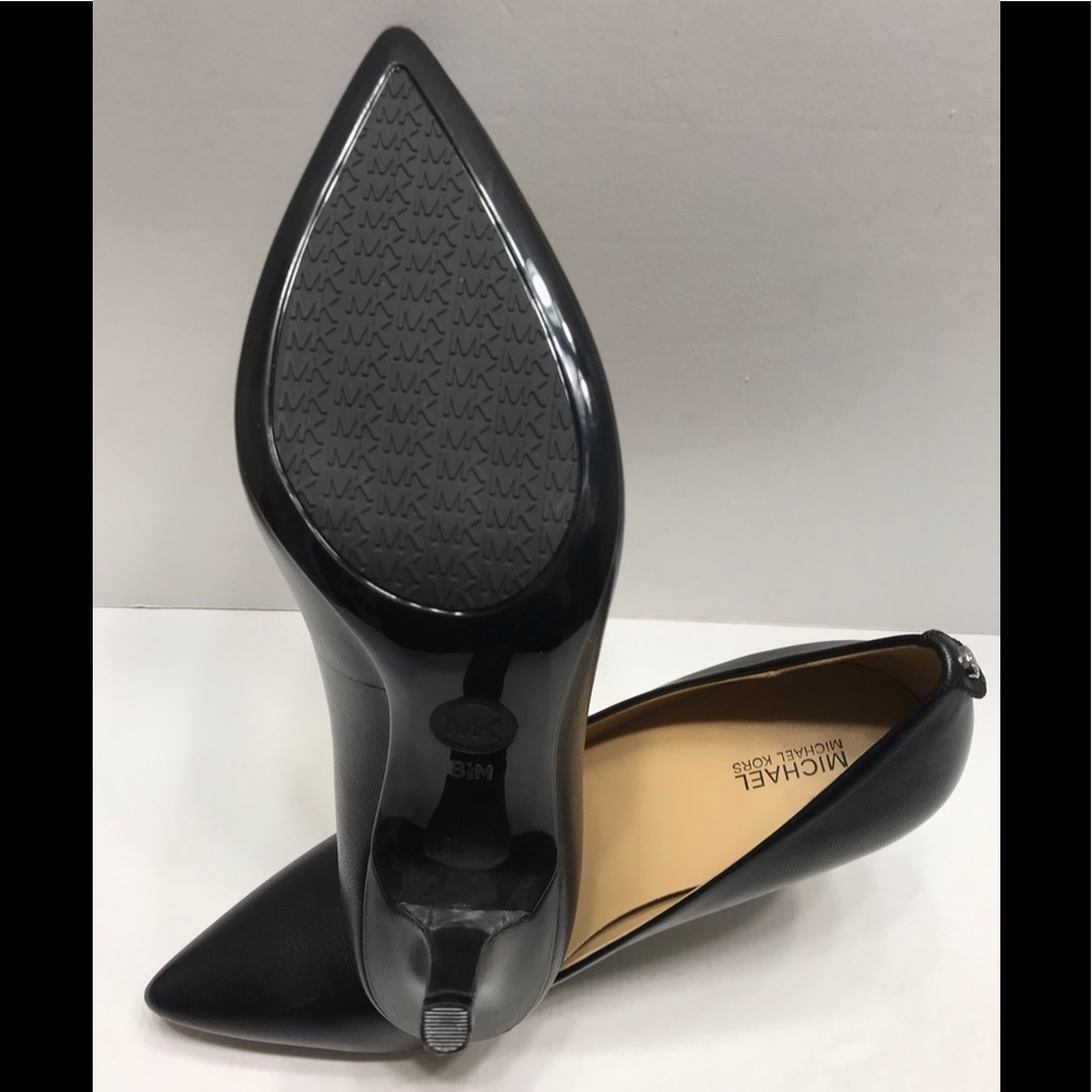 NEW Michael Kors Dorothy Leather Pointed Toe Heels - Picture 4 of 8